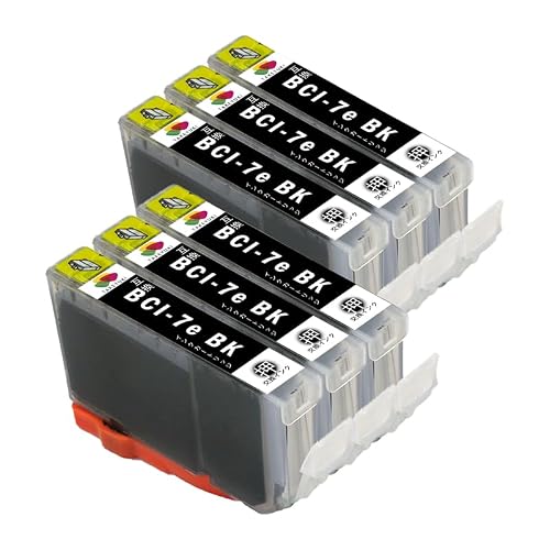 BCI-7e BK 6本 互換インク canon用 インク BCI-7e 個包装
