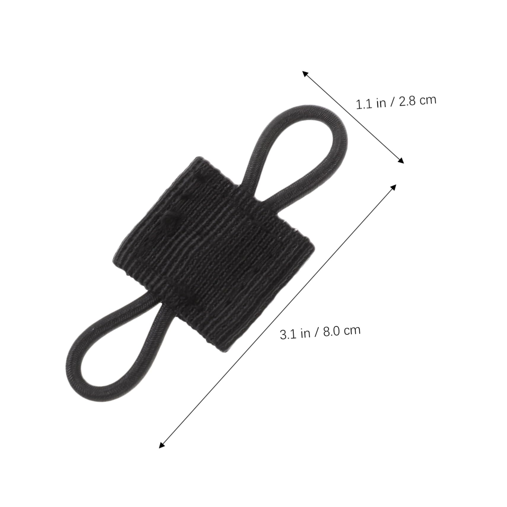 Toyvian Fibbia per Fissaggio delle Cuffie. Clip Fissaggio Esterno Dispositivo di Fissaggio del Fissaggio in Nylon Chiusure A Cinghia Nero
