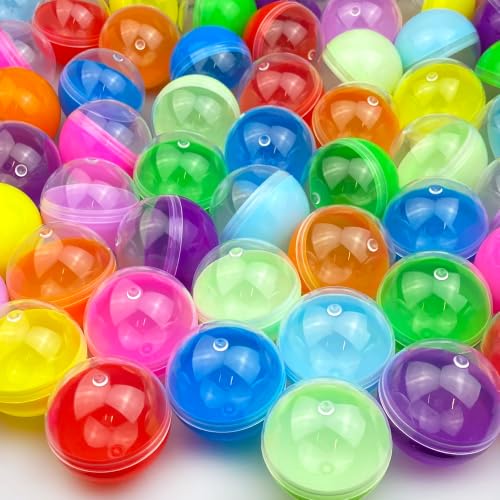 120 PCS 1.77 Inches Colorful Capsules Containers Round Plastic Storage Box