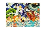Photo Gallery excelsa kimono tagliere in vetro decorato, stile orientale, 25x35 cm, multicolore, con base antiscivolo Photo Gallery excelsa kimono tagliere in vetro decorato, stile orientale, 25x35 cm, multicolore, con base antiscivolo