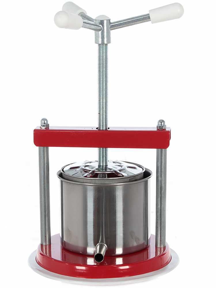 La zappa Pressoir multi aliments en acier et inoxydable, adapté comme presse pour liqueur, fruits et olives (1,5 l)