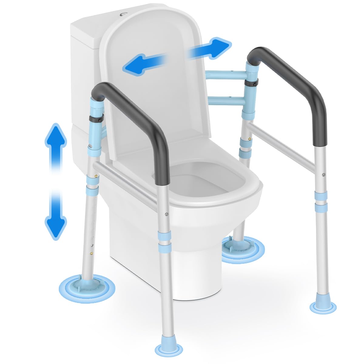 Delog Toilet Safety Rail - Secure & Adjustable -8 Delog Toilet Safety Rail - Secure & Adjustable -8