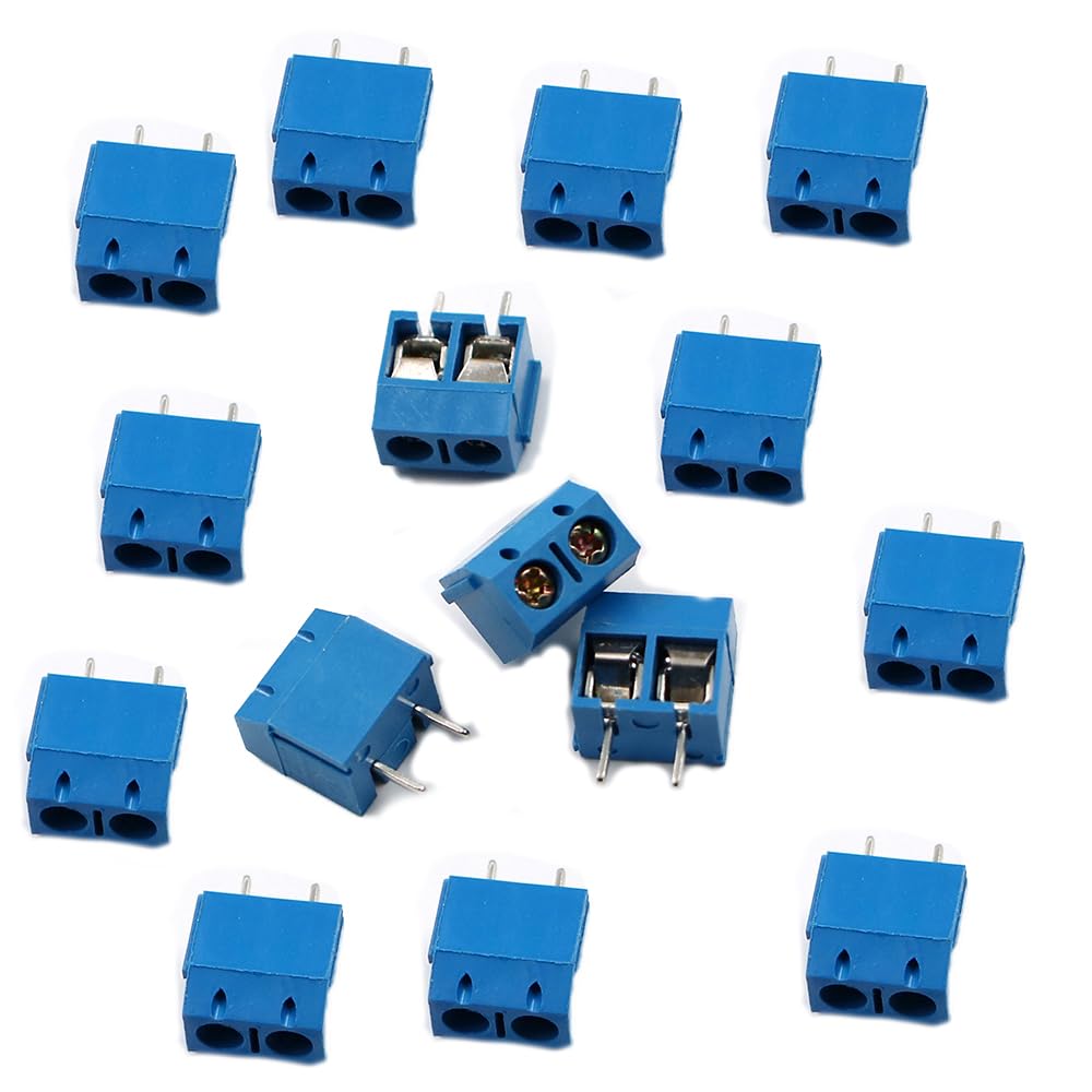Bornier Vis Pcb 5.08mm Lot 20 20 Borniers à Vis 2 Broches Pas 5,08mm - Connecteur PCB, Pour Montage électronique Bornier à Vis Pas 5.08mm