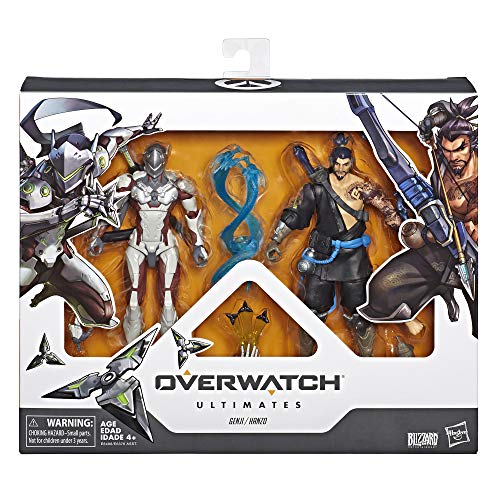 Overwatch Ultimates Series Hanzo And Genji Dual Pack 6-Inch-Scale Collectible Action Figures With Accessories - Blizzard Video Game Characters #TOP1