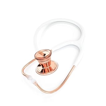MDF Instruments, ProCardial Cardiology Stethoscope, Lightweight Titanium, MDF797TRTEBO + MDF Hard Travel Carrying Case with Mesh Pocket, Medium Size (MDFSCM12)