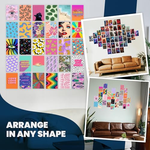 Image of Wallgasm Pinterest Aesthetic Room Posters - Pack of 30, 10 x 15 cm 300GSM | Aesthetic Wall Art - Set For Room, Bedroom, Gym, Office