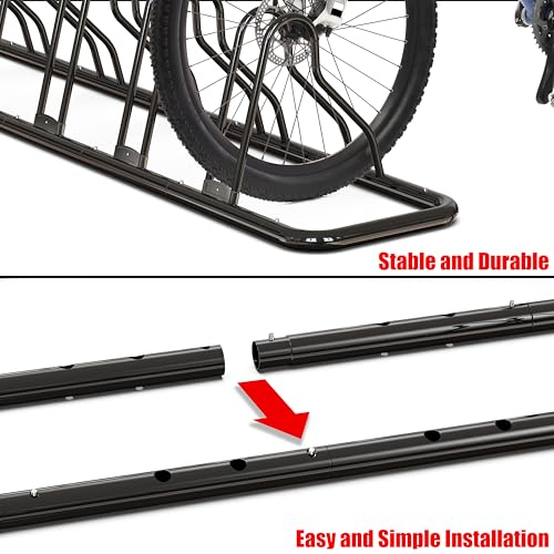 Simple Houseware 5-Bike Floor Rack