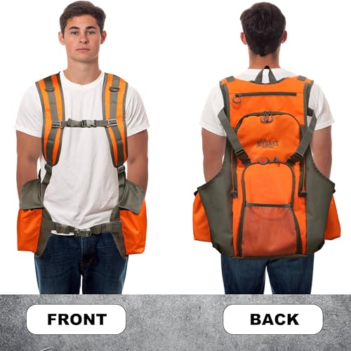 image for MYDAYS Upland Bird Vest Backpack, Hunting Tactical Vest with Game Pouc