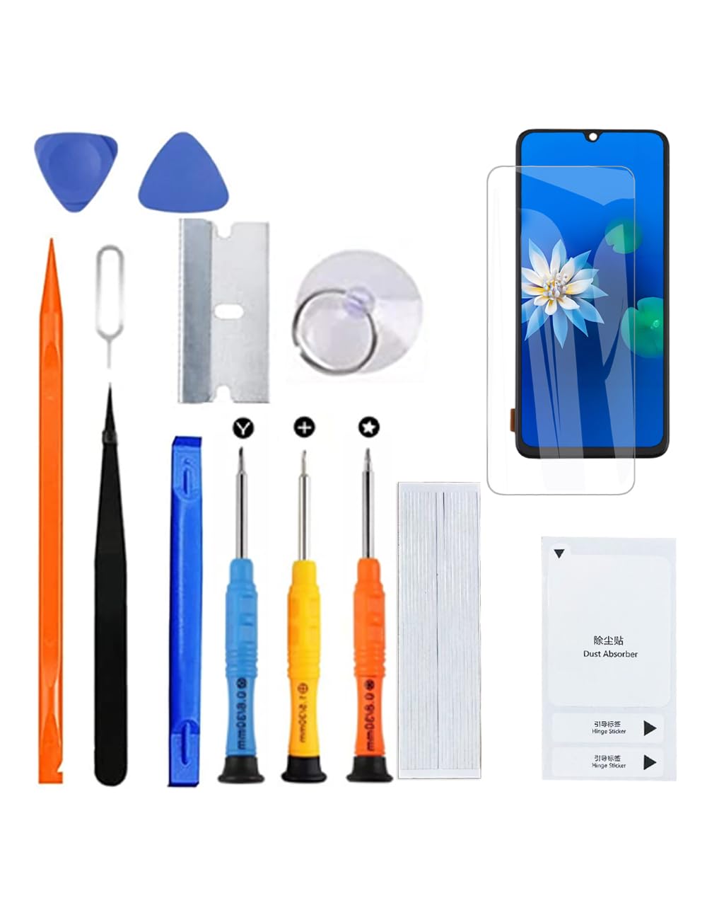 H&LYCYJ Display Schermo per Samsung Galaxy A70 TFT A705F A705FN A705GM LCD Schermo Kit di Ricambio con Cornice (Senza impronte digitali)