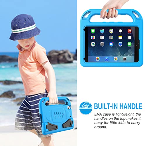 Ledniceker Kids Case For Ipad Mini 1 2 3 4 5 - Light Weight Shock Proof Handle Friendly Convertible Stand Kids Case For Ipad Mini, Mini 5 (2019), Mini 4, Ipad Mini 3Rd Generation, Mini 2 Tablet - Blue #TOP5