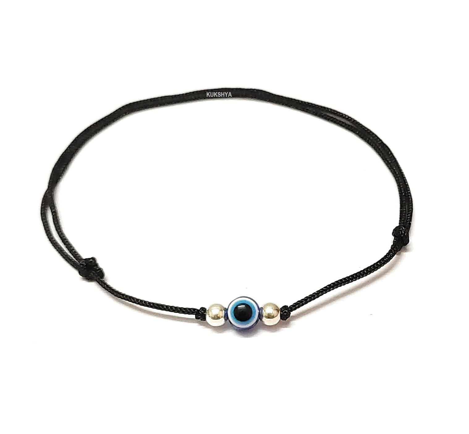 925 Sterling Silver Evil Eye Thread Anklet