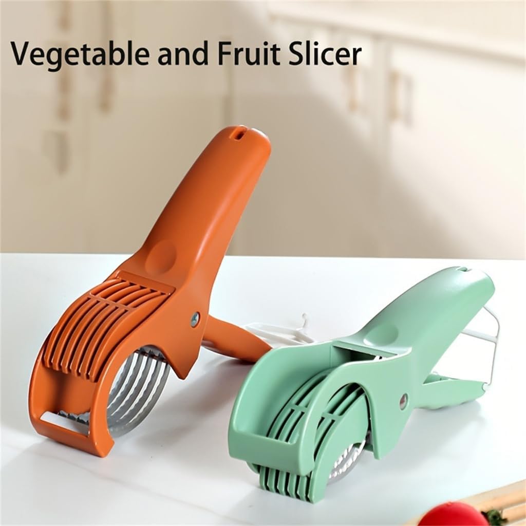 Banana Slicer,Fruit and Vegetable Salad Peeler Cutter Kitchen Tool for Grape