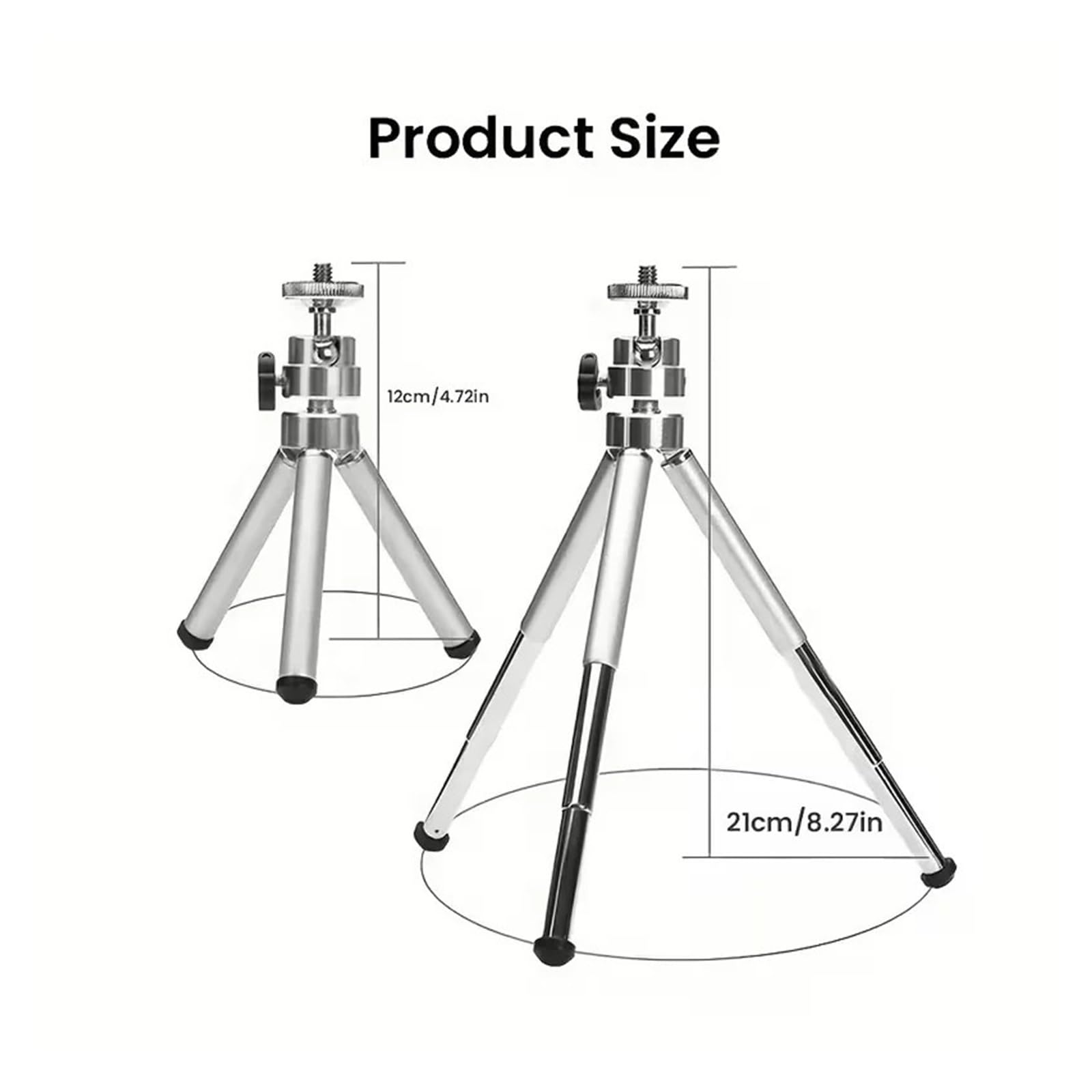 Mini Treppiede for Proiettore, Girevole A 360°, Altezza Regolabile
