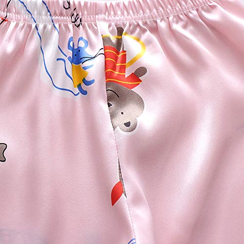 Roupas para bebês meninas blusas com botões casual conjunto de 2 peças Snu Fit cetim conjunto de pij