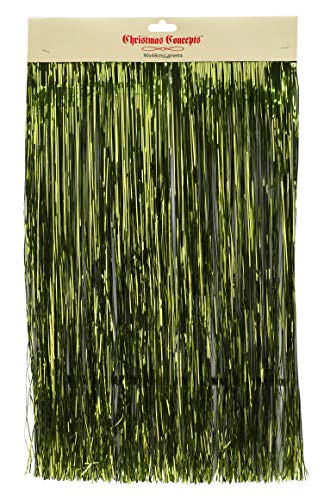 Christmas Concepts® Lametta lucida - Decorazioni per albero di Natale (verde lime)