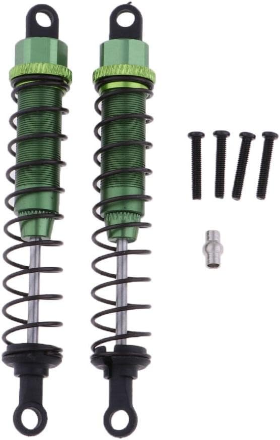 MYADDICTIONMYADDICTION Metal Rear Shock Absorber Upgrade Parts for Wltoys 12428 Feiyue Fy-03 Green