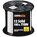 CERRO 112-1672CR 100-Feet 12-Gauge Solid THHN Wire, White, 100-foot