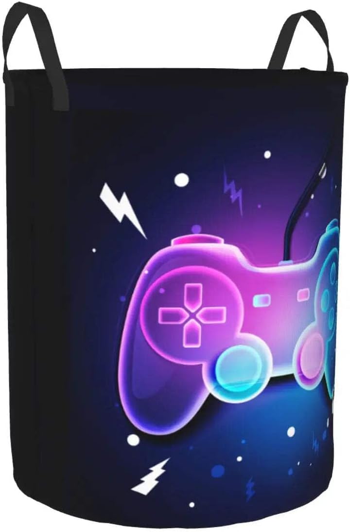 Gamer Gaming Controller Laundry Large Clothes Storage Basket