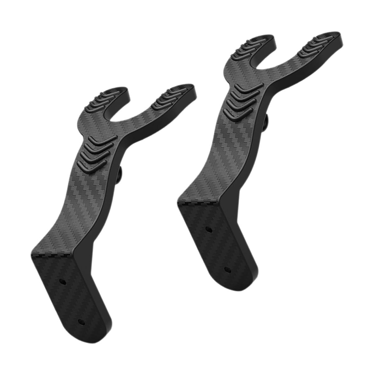Cabilock 8 Stück Helm Wandhaken aus Abs Schwarz für Motorradhelme und | Werkzeuglose Montage, Platzsparende Aufbewahrung, Einfache Form, für Wand oder Andere Flächen