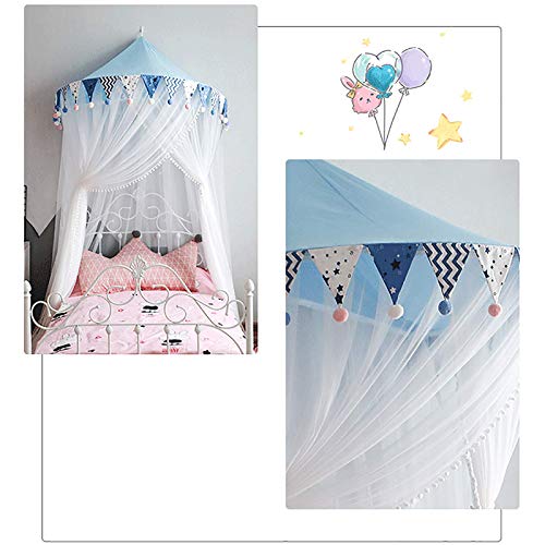 Cortinas de Cama con Dosel Rosa de 2x2,2m para Dormitorio de Niñas 7