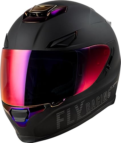Fly Racing 73-8429L Sentinel Recon Casco Mate Negro/Púrpura Cromo Lg