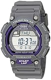 Casio Men's STL-S100H-8AVCF Digital Solar-Powered Gray Stainless Steel Watch with Gray Resin Band