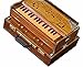 Ultra Portable Superbrass Harmonium, Kolkata Teakwood & Brass 440Hz Bhajan Kirtan Yoga 2-1/2 Octaves - ABSOLUTELY GORGEOUS!
