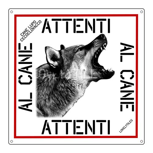 Cartello attenzione questa area è difesa da cani da guardia addestrati