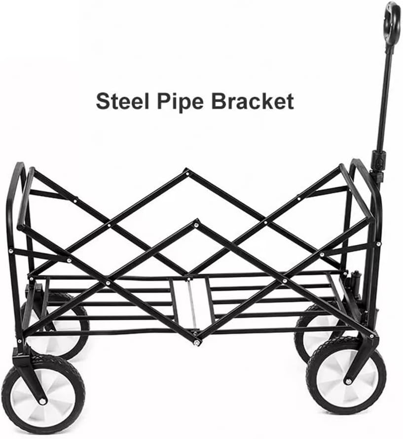 Outdoor Folding Trolley Portable Camping Picnic Lever Car Light Small Pull cart(E) image 4