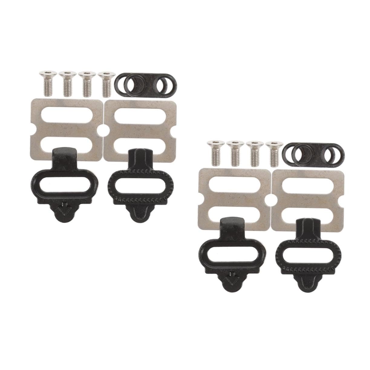 balacoo 2 Sets Cycling Cleat Bike Pedal Cleat Compatible Self-Locking Set for Performance Improvement