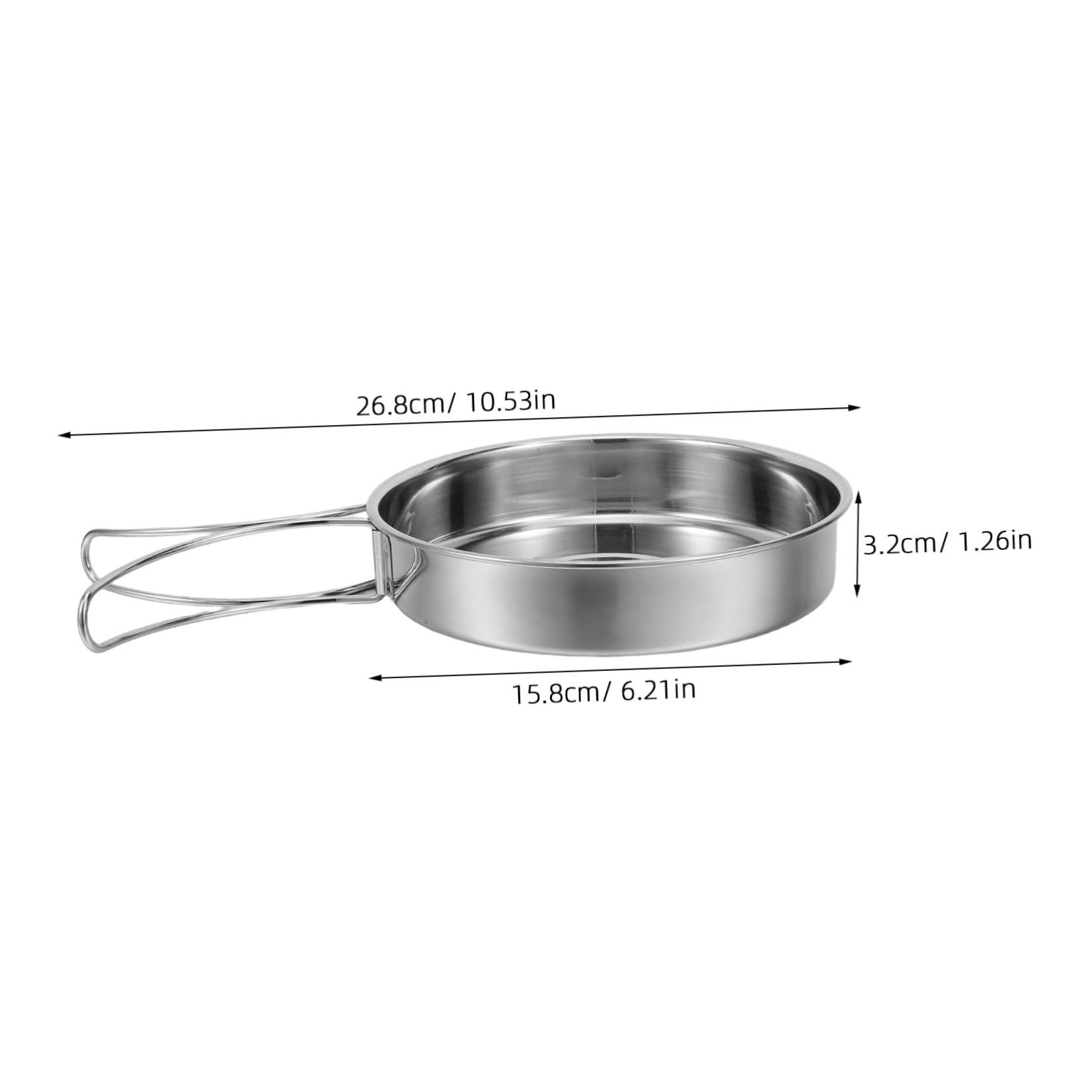 OUNONA Ensemble de Couverts Pliants en Acier Inoxydable 5 Pièces Vaisselle de Camping Légère et Portable Kit Vaisselle Extérieur pour Randonnée Pique-Niques et Trekking Ustensiles