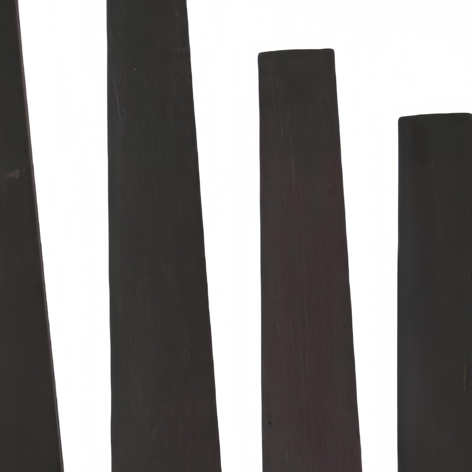 6-teiliges Ebenholz-Griffbrett-Set For Violine Und Bratsche | 6-teilige Griffbretter aus Ebenholz for 4/4-1/8 Violine und 16-Zoll-Viola, Instrumententeile mit glatter Oberfläche