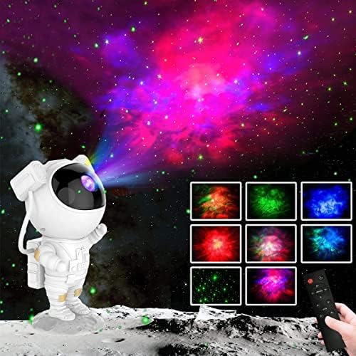Astronaut Star Projector Light, LED Starry Projector with Nebula, Adults Kids Gifts Night Light with Remote Control, for Christmas, Party, Halloween