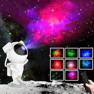 Astronaut Star Projector Light, LED Starry Projector with Nebula, Adults Kids Gifts Night Light with Remote Control, for Christmas, Party, Halloween