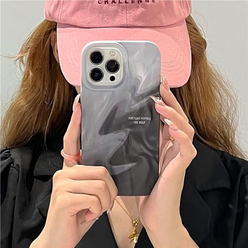 Étui iPhone 13 Pro antichoc avec motif sables mouvants 3D plissé coque souple - 3