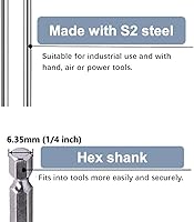 Vista 5 de aiyun 18 Piece Slotted Phillips Head Drill Bit Set, 1/4 Inch Hex Shank S2 Steel Magnetic 2Inch Long Screwdriver Bits with Storage Box