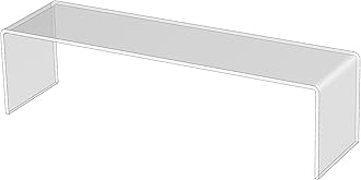 Acrylic Display Shelves- Clear Display Plastic Perspex Stands Risers Plinths (8mm-thick-75cm-20cm-20cm)