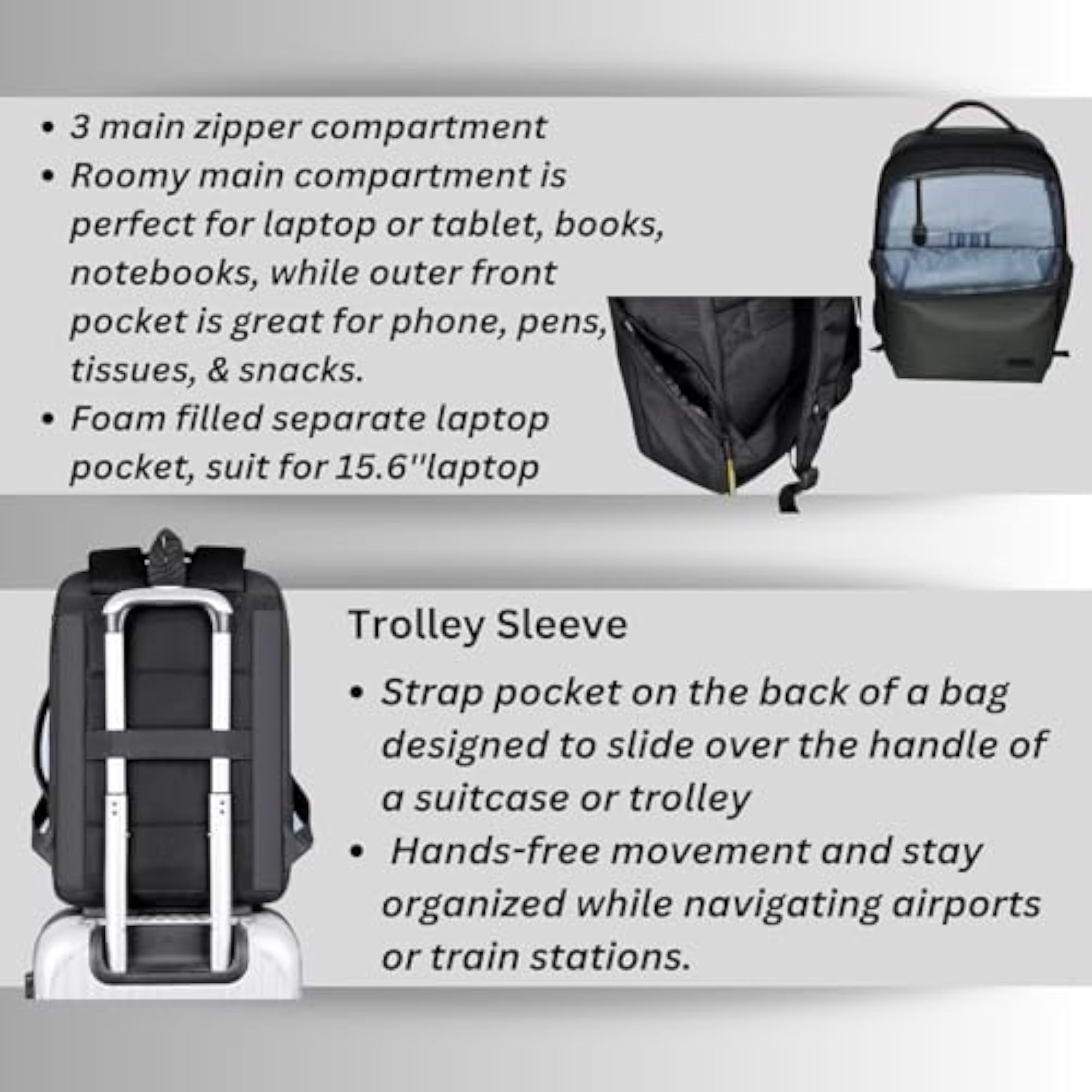 Durable Travel Backpack for Men and Women