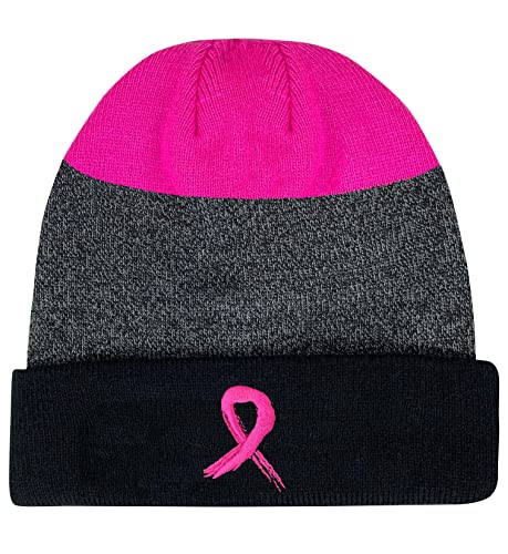 Bonnet rose tricoté contre le cancer du sein, le message d'espoir Fight Like a Girl