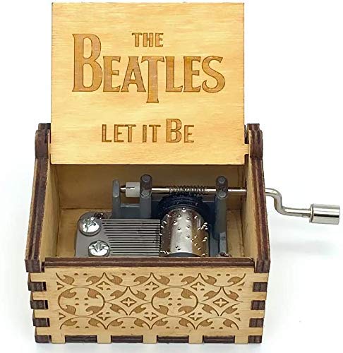 Eitheo Wooden Vintage Music Box Antique Carved Hand Crank Music Box ( Beatles Brown ) (B0CW65X96L) Amazon Price History, Amazon Price Tracker