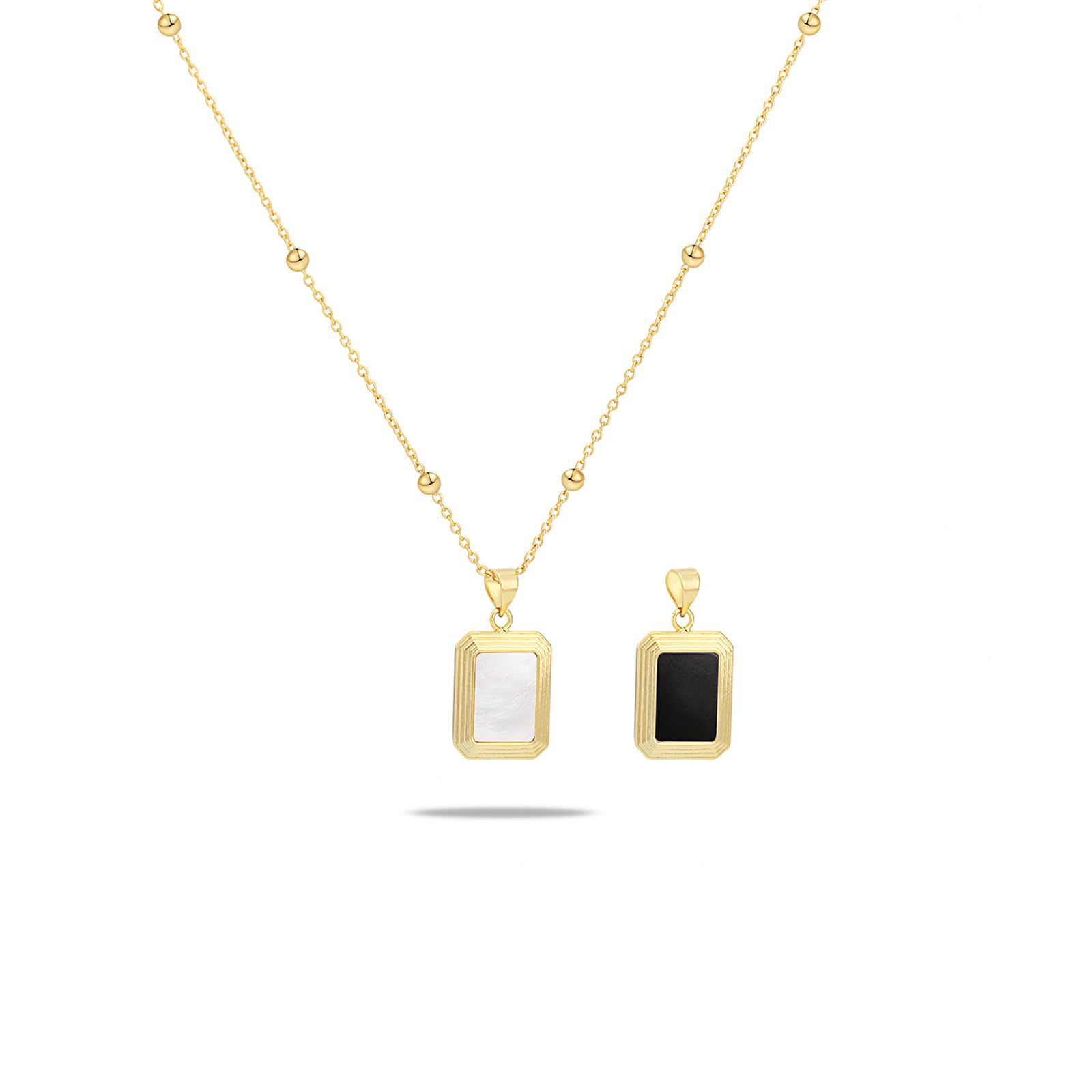 Milan Chiva14K Gold Plated Necklace for women, Dainty Trendy Non Tarnish Pendant Charm Necklaces Fashion Jewelry for Women Waterproof