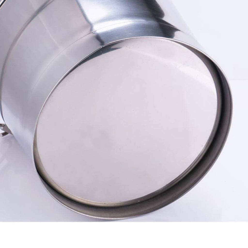 EIN Eiskübel Edelstahl EIS Eimer Tragbare Partei Drink Eile Eimer Bar Bier Cocktail EIS Eimer Restaurant Champagner Eimer Eiskühler Sektkühler Eiswürfelbehälter (Color : Silver)