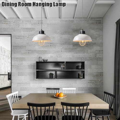 Lampe suspendue industrielle E27 en métal noir pour éclairage de bar