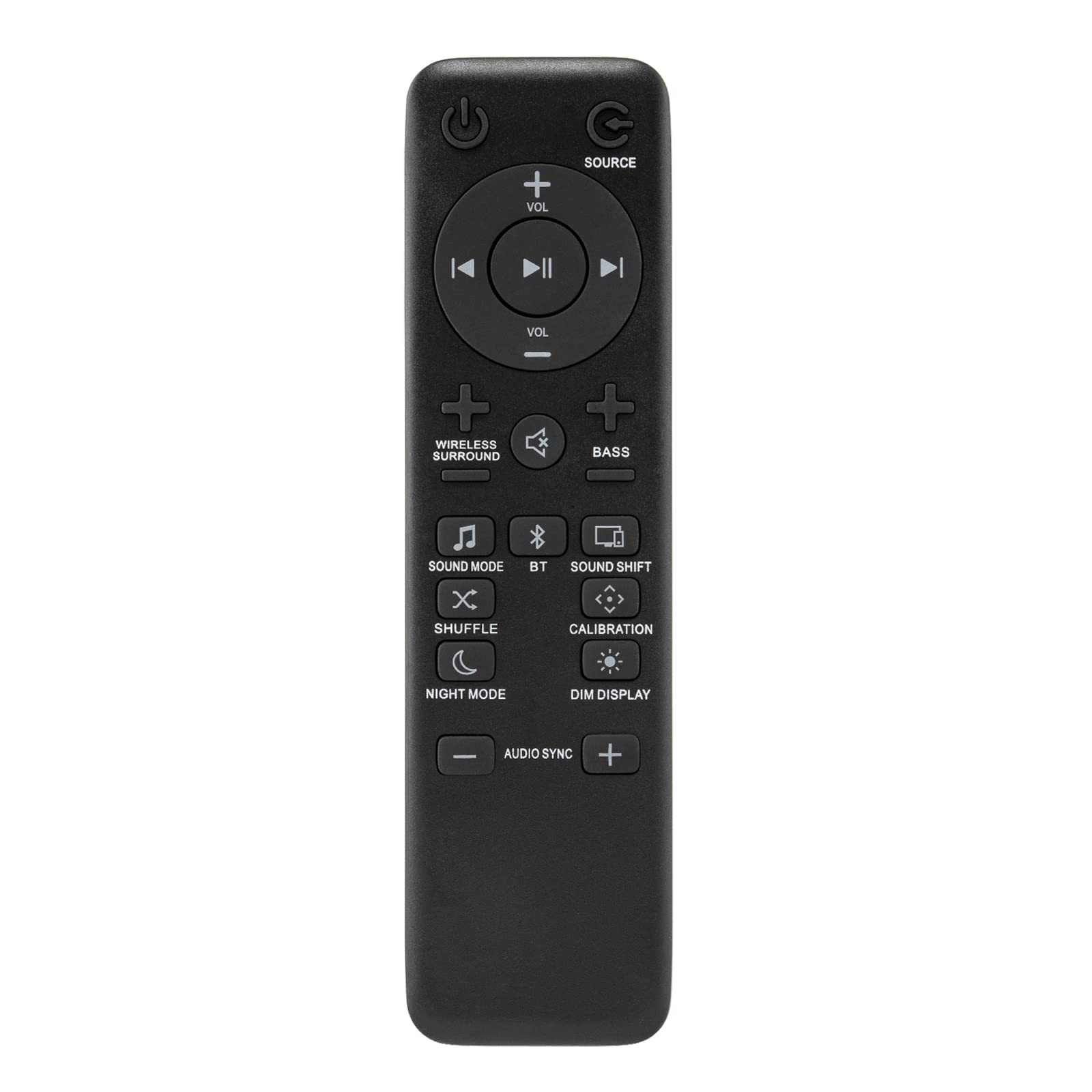 Telecomando di Ricambio per JBL BAR 2.1/3.1/5.1 Soundbar Speaker System, Compatibile con JBL Soundbar 5.1 3.1 2.1 JBLBAR51BLKAM JBLBAR31BLKAM JBLBAR21BLKEP Canale 4K Ultra HD Soundbar Sistema Soundbar