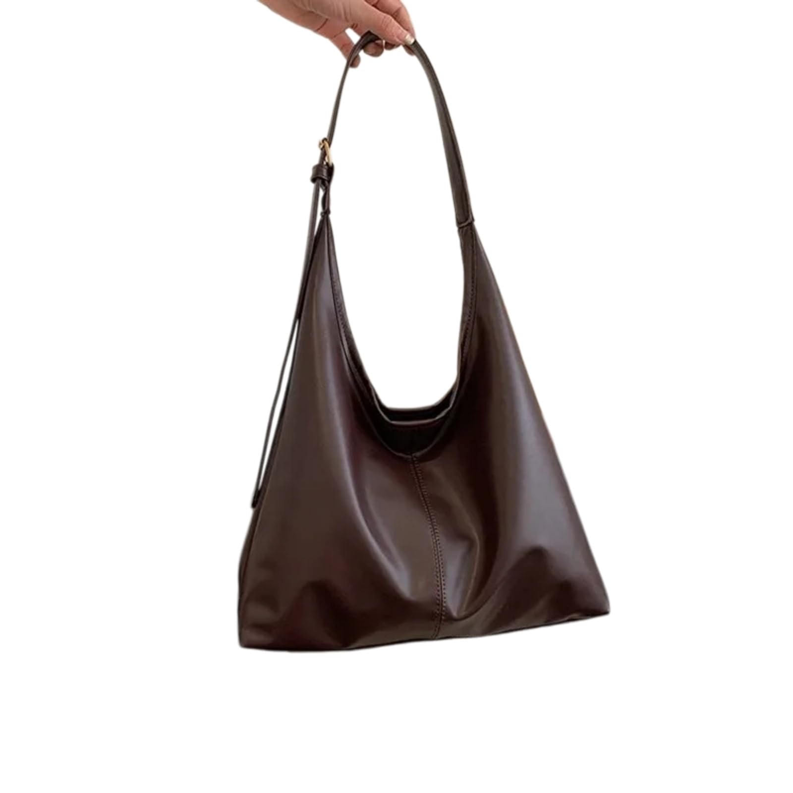 Beauty Case Borsa Retro Semplice A Spalla di Grande capacità Spaziosa per Il Lavoro Shopping Viaggio Uso Quotidiano