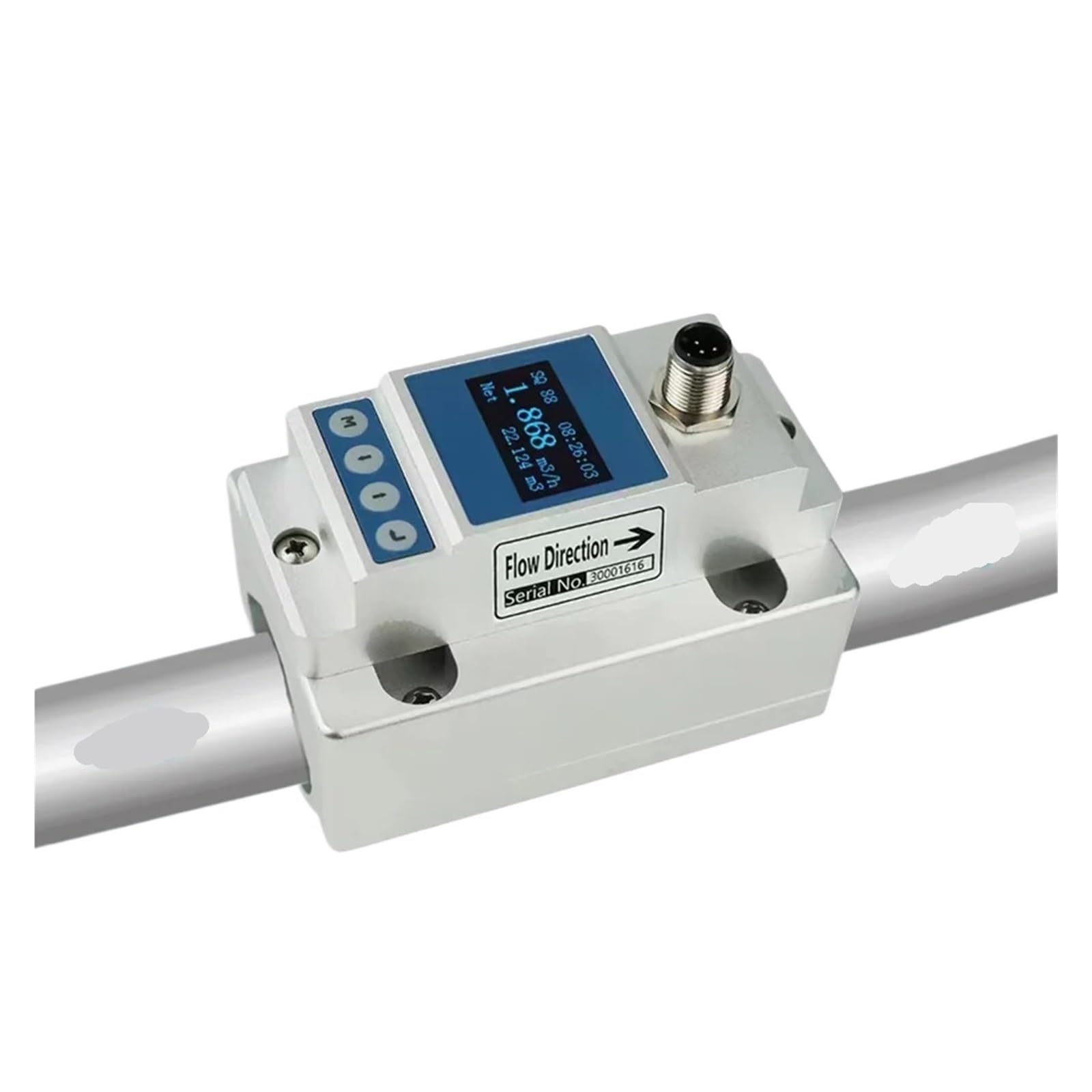 BALYDLUL Water Meter Flowmeter Clamp On Flowmeter 4-20mA RS485 DN10 DN50 DN200(DN50)