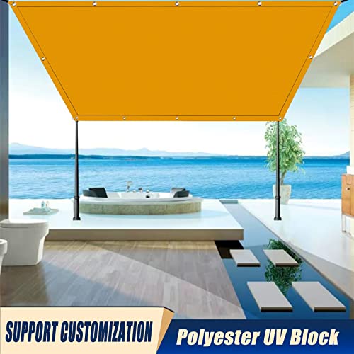 Vela de sombra 1x2.8m rectangular de color amarillo para protección solar de plantas 3