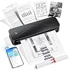 TATTMUSE Portable Printers Wireless for Travel, Inkless Printer for Phone & Laptop, Thermal Bluetooth Small Compact Mobile Printer for Home Use, Support 8.5 X 11 US Letter & A4 Size