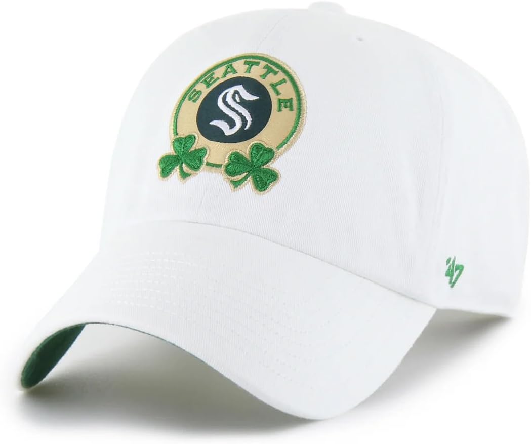 47 St. Paddy's Double Shamrock Clean Up Low Profile Adjustable Cap - NHL Relaxed Fit Baseball Dad Hat