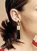 KristLand - S925 Silver/Alloy Stud Post Sleek Chain Gold Tassel Drop Earrings Crystal Fringe Dangle Simple Dainty Earrings Gold Color Tassel Earrings Tassel Earrings